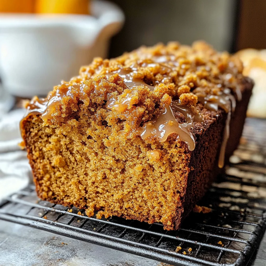 Pumpkin Bread with Maple Glaze