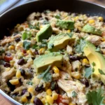 Salsa Verde Chicken & Rice Skillet