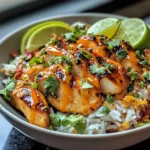 Spicy Maple Chicken with Coconut Rice