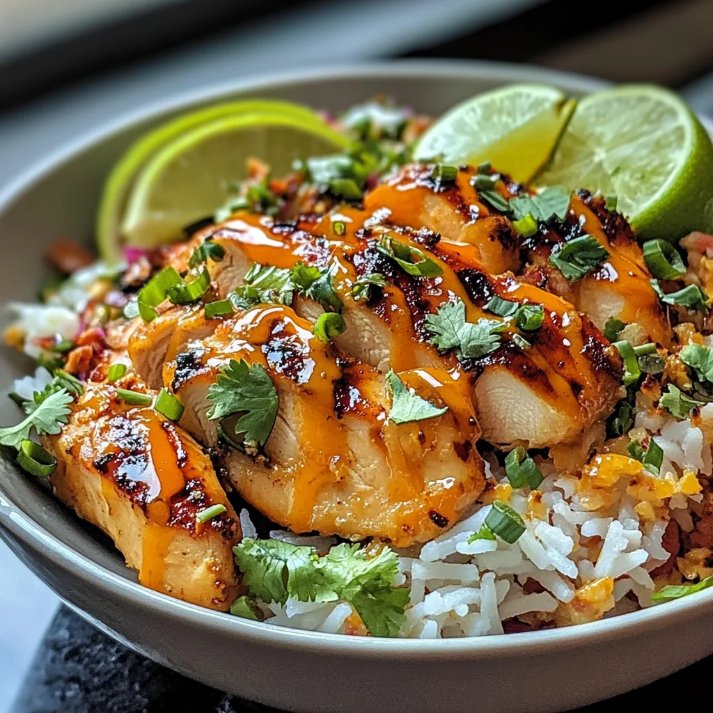 Spicy Maple Chicken with Coconut Rice