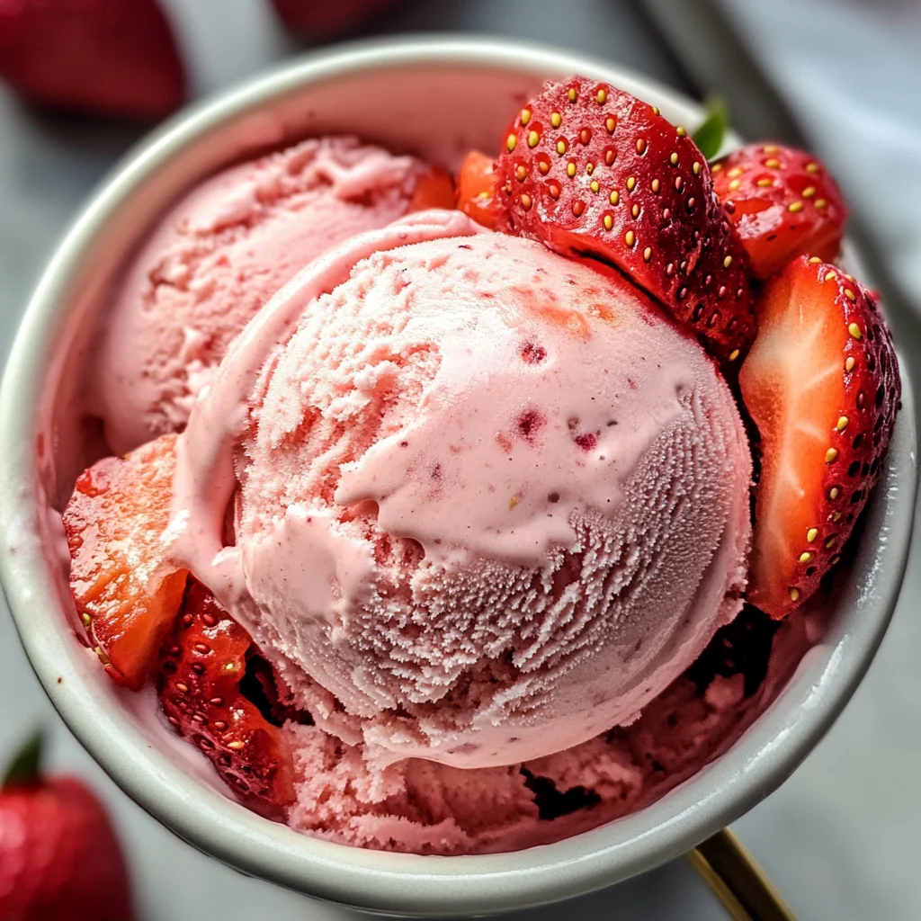 Strawberry Coconut Ice Cream
